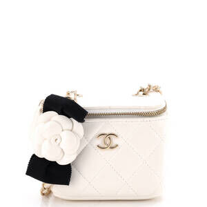 Chanel Camellia Bow Vanity Case With #279516C30B